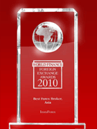 InstaForex - najlepszy broker Azji 2010 roku według World Finance Awards